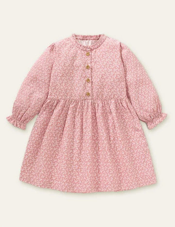 Floral Printed Long Sleeve Dress - Mini Taylor